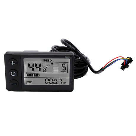 Ecran LCD universel S866 pour trottinette electrique avec connecteurs JST