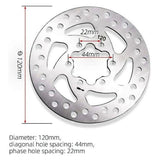 Disque de frein 120MM 6 trous