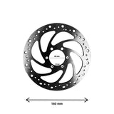 Disque de frein 160mm 2.8mm entraxe 44mm