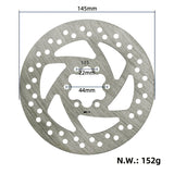 Disque de freins 145 mm 6 trous