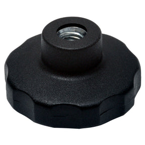 Lot de 2 ecrous etoile en acier noir diametre 1 pouce pour trottinette