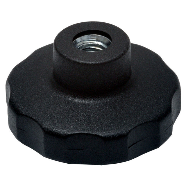 Lot de 2 ecrous etoile en acier noir diametre 1 pouce pour trottinette