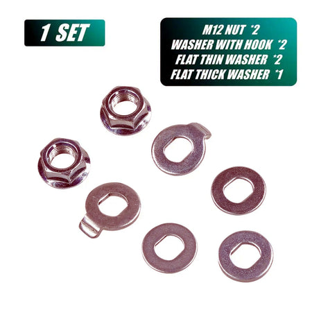 Écrous d'axe moteur diamètre 19 mm pour trottinette Dualtron, lot de 2