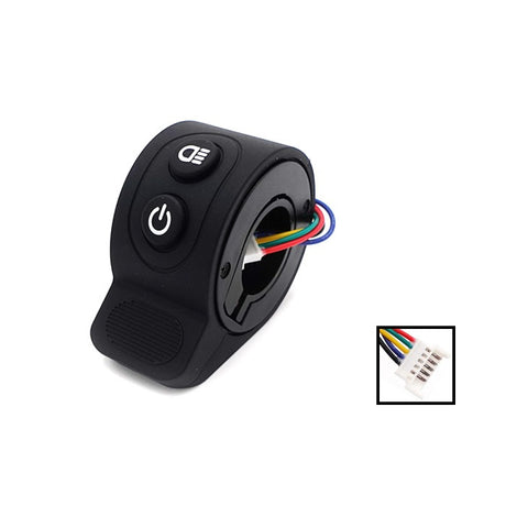 Gachette Accelerateur bouton ON/OFF + lumieres