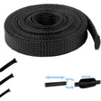 Gaine noire de protection pour cables de trottinette electrique