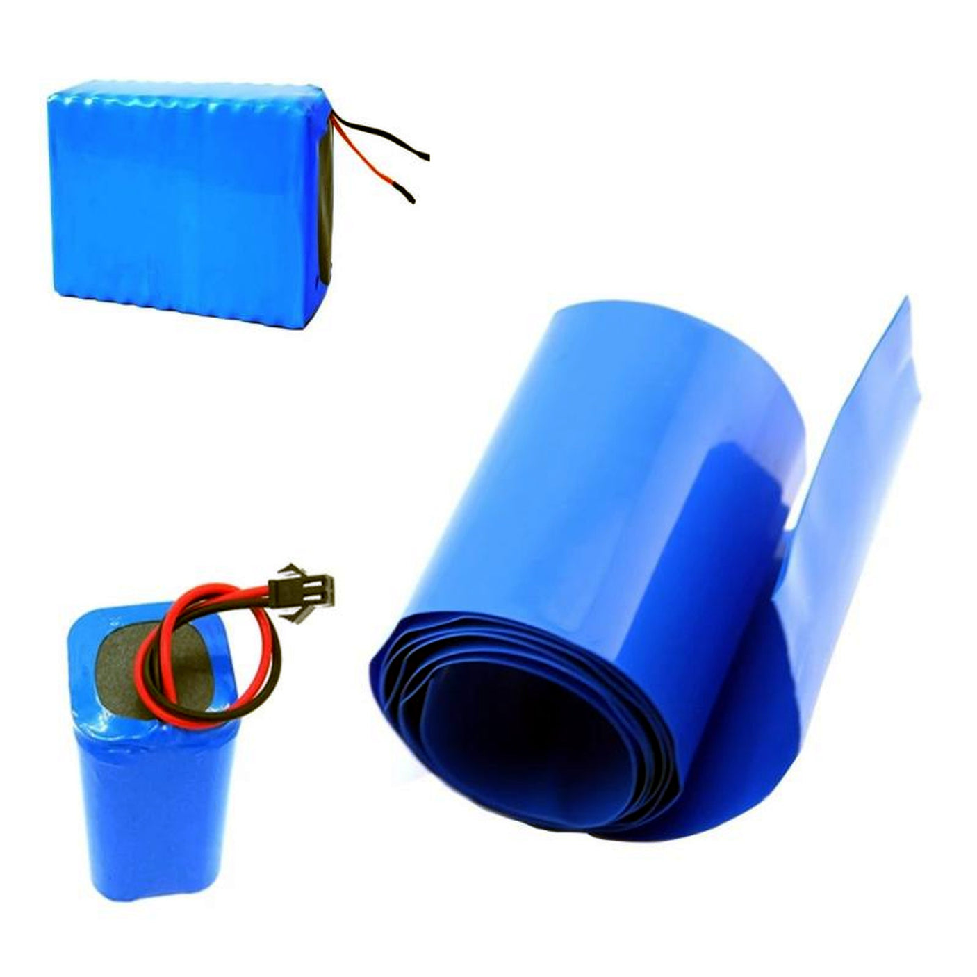 Gaine thermo rétractable batterie 100 à 500 mm Bobine 1m 260mm