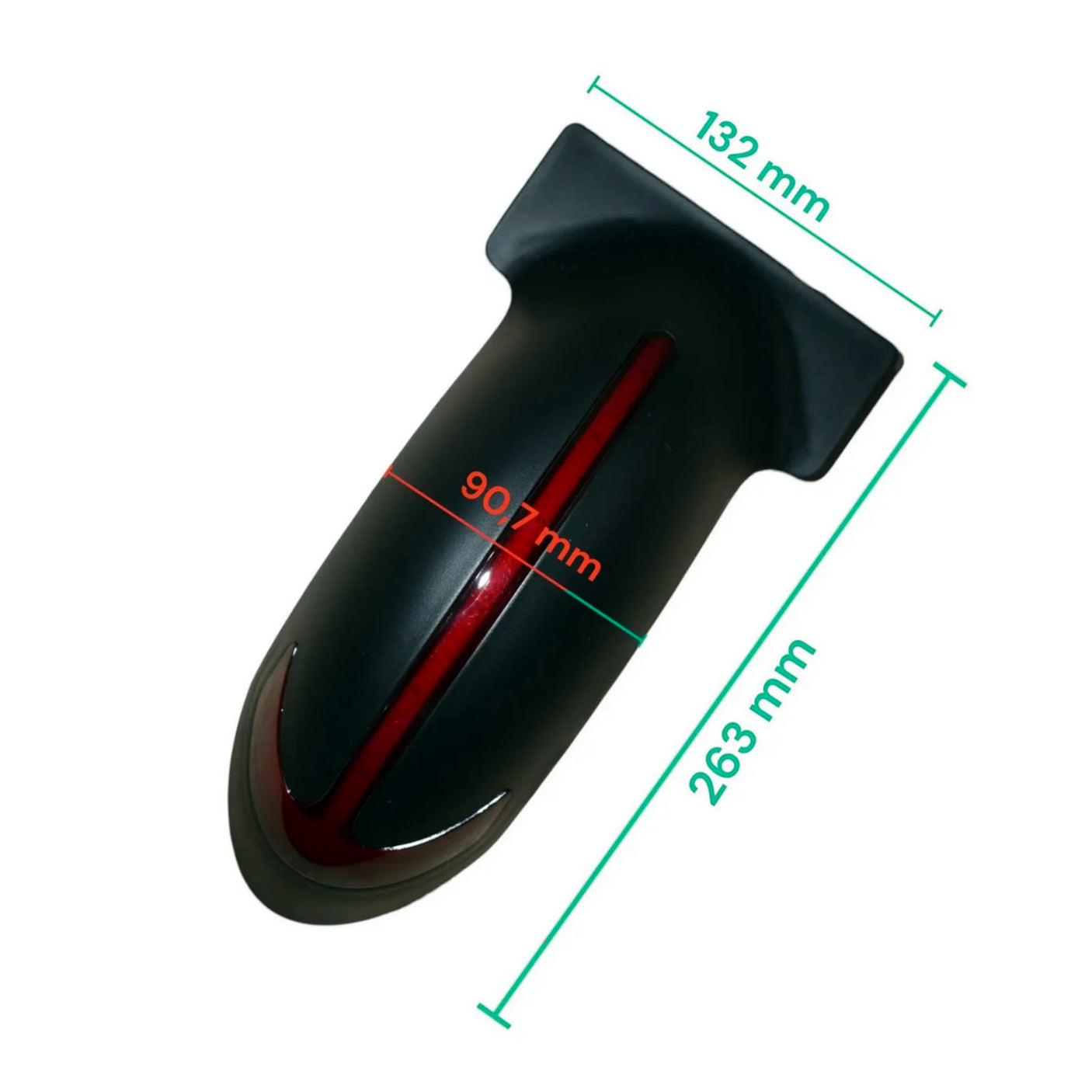 Garde boue arriere avec LED Dualtron Togo noir