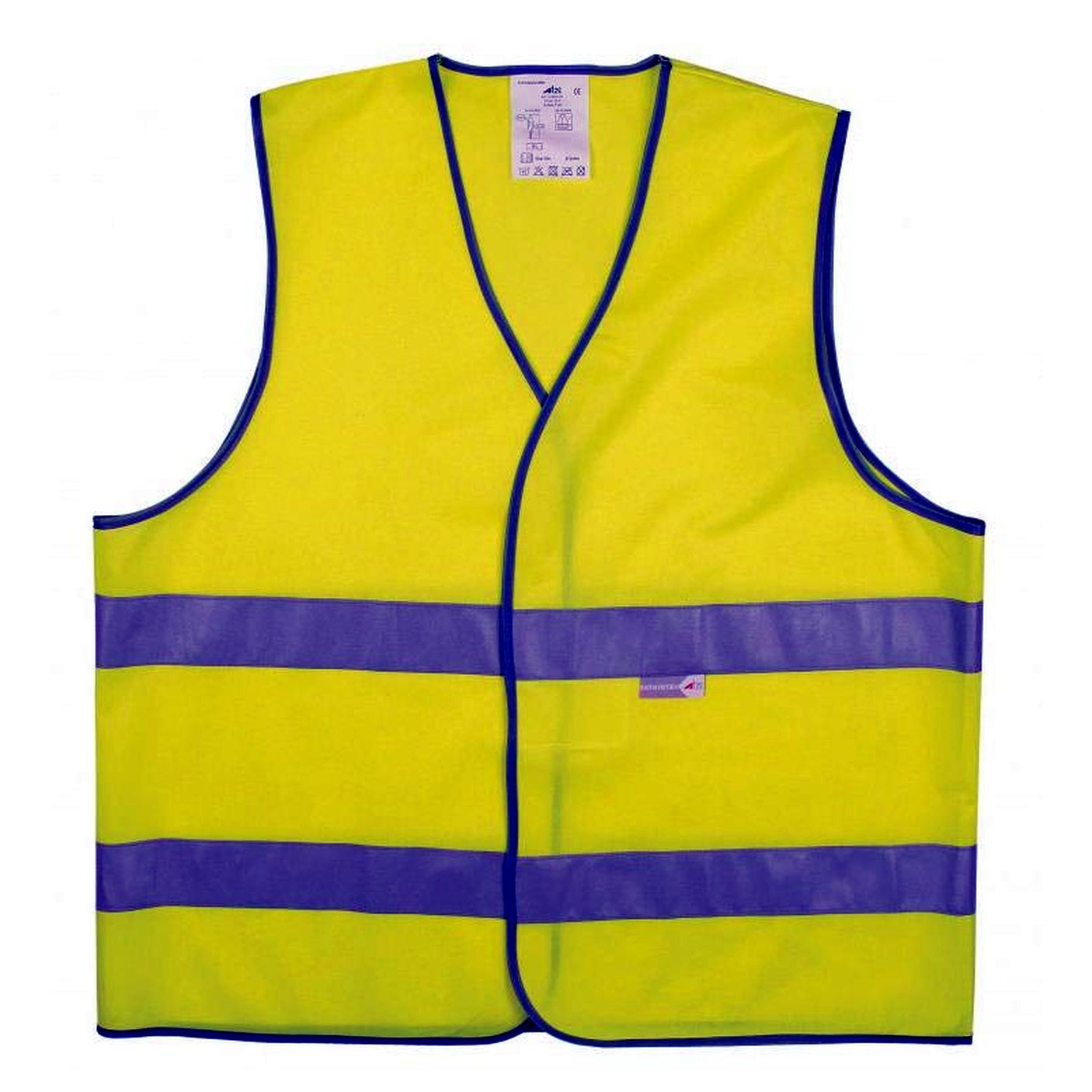 Gilet signalisation bandes reflechissantes - jaune