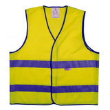 Gilet signalisation bandes reflechissantes - jaune