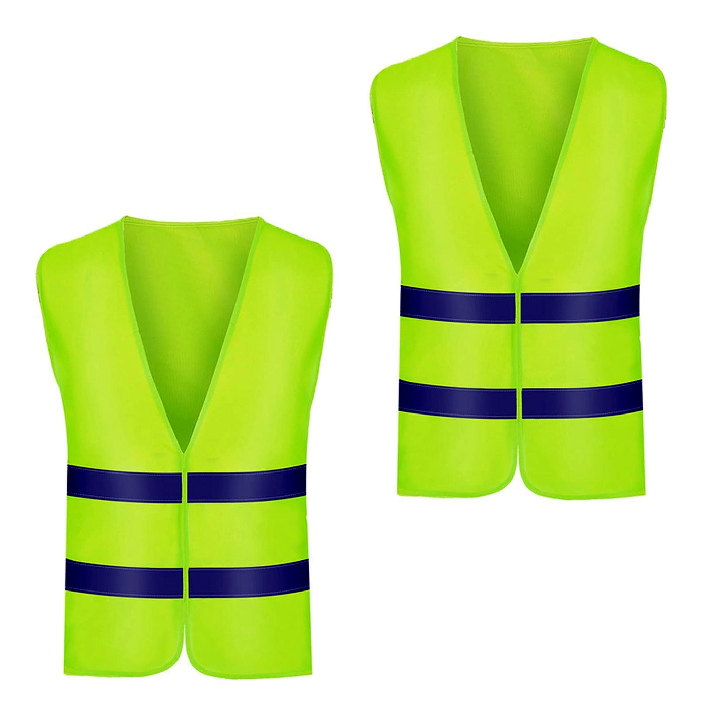 Gilet signalisation bandes reflechissantes - jaune