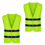 Gilet signalisation bandes reflechissantes - jaune