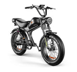 Emoko C93 fat bike électrique design scrambler vue latérale
