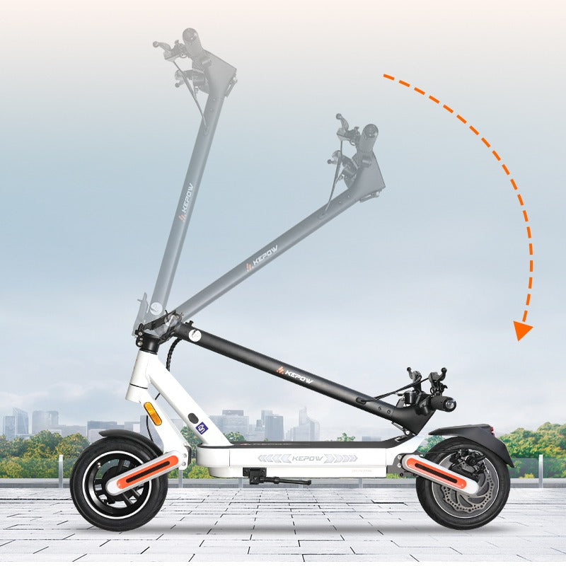 Pliage rapide Kepow E12 trottinette electrique
