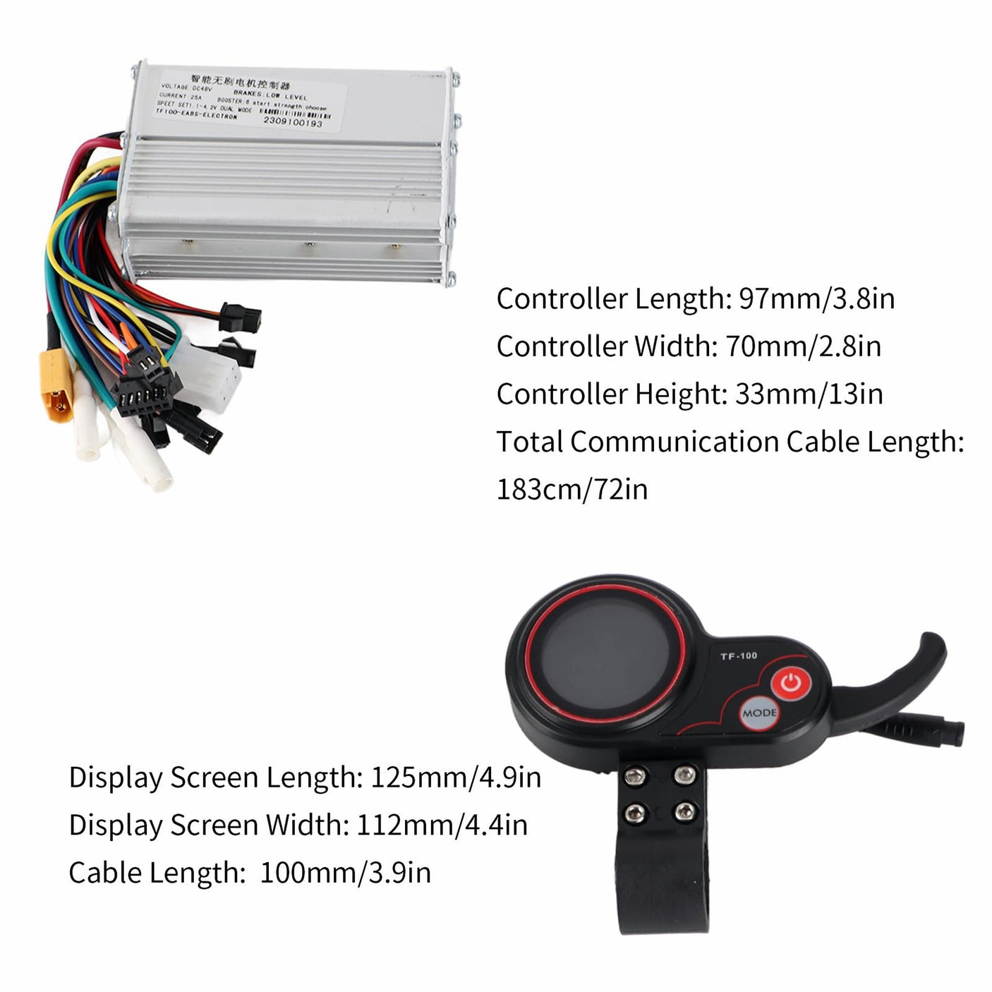Kit controleur display et câble NJAX 36V