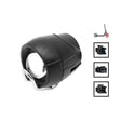 Lampe LED et klaxon avant noir