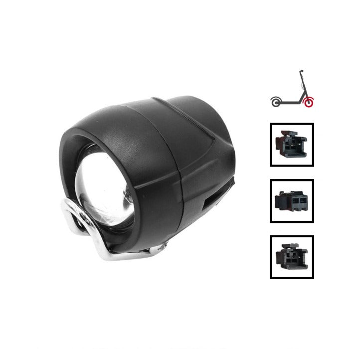Lampe LED et klaxon avant noir