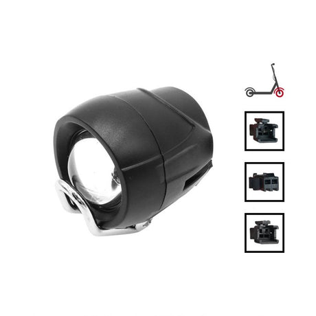Lampe LED et klaxon avant noir