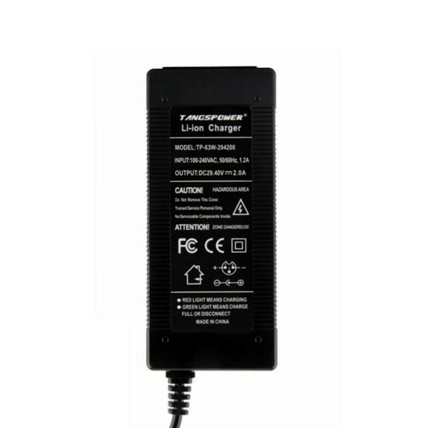 Pack Chargeur 24V ➡ 29.4V / 2A (connecteur DC 5.5*2.1mm)