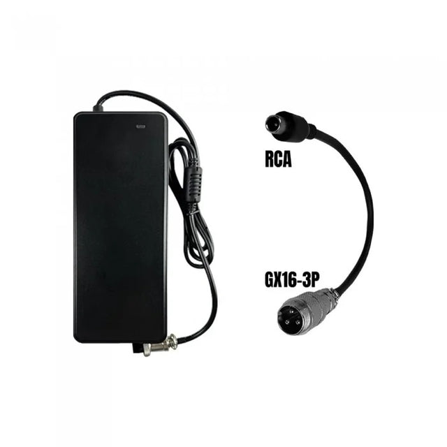 PACK Chargeur 48V ➡ 54.6V / 2A (connecteur RCA)