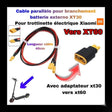 Pack de connecteurs XT30 mâles et femelles pré-câblés pour batterie