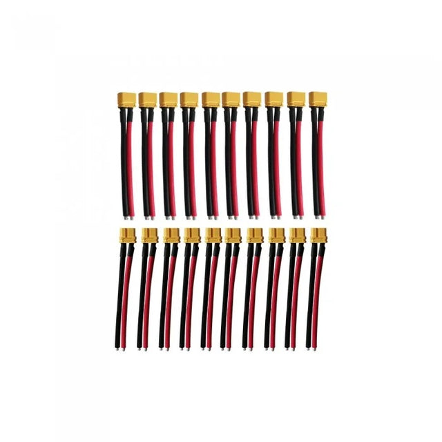 Pack Prises Xt60 Avec câbles 10Males+10Femelles