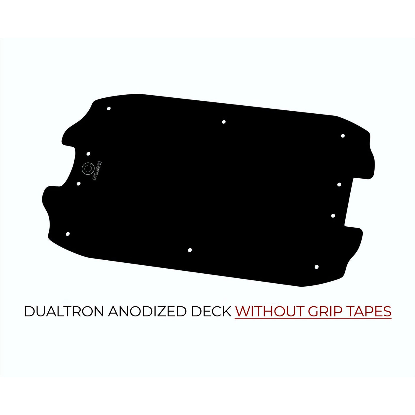 Plaque anodisée Deck Dualtron noir