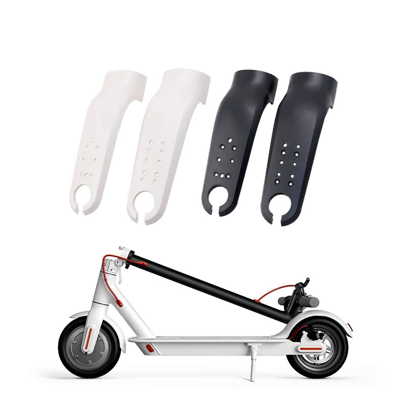 Cache plastique de fourche blanc pour trottinette Xiaomi M365 et M365 Pro