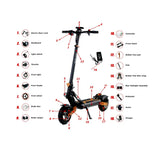 Plastique phare avant gauche Kukirin G2 Max