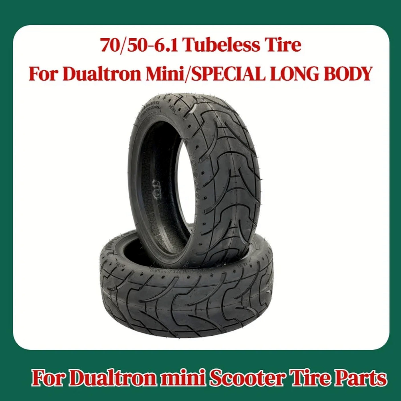 Pneu 70/50-6.1 tubeless Dualtron Mini Pop Togo Aminia (8.5x3)