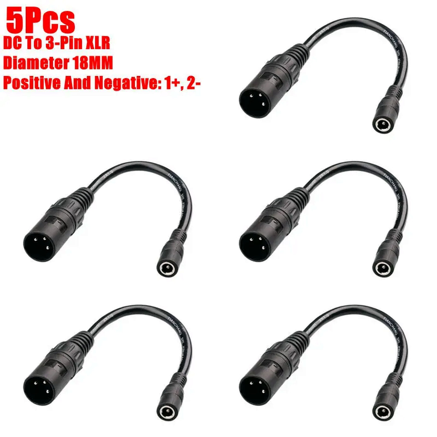 Prise GX12 3 pins femelle x5 pcs