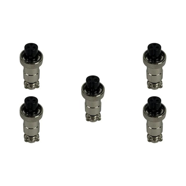 Prise GX12 3 pins femelle x5 pcs