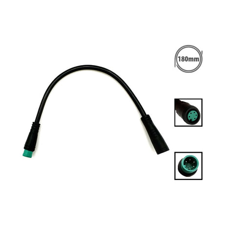 Rallonge cable etanche 5 pins 18 cm