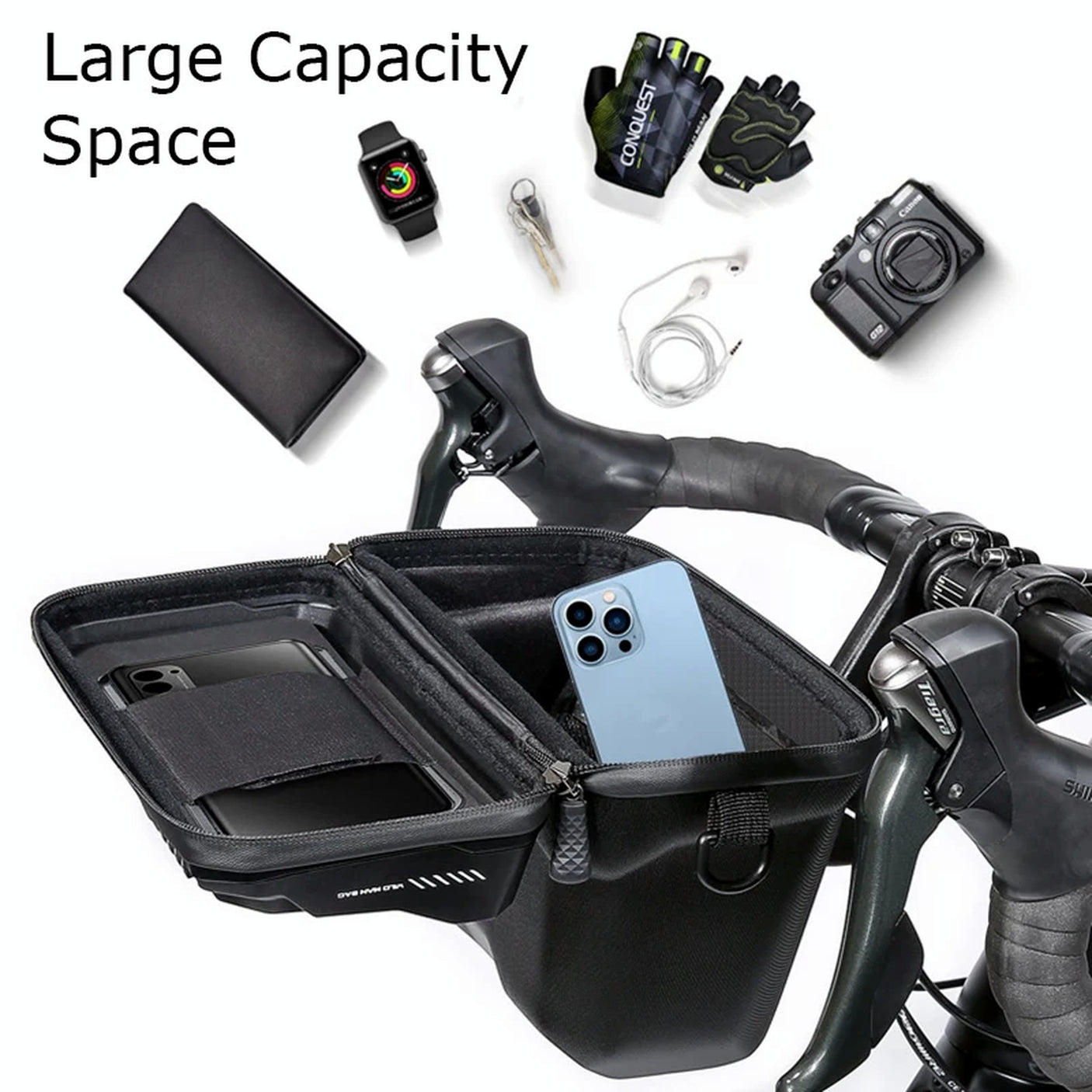 Sacoche guidon support telephone 3L Wildman XT8