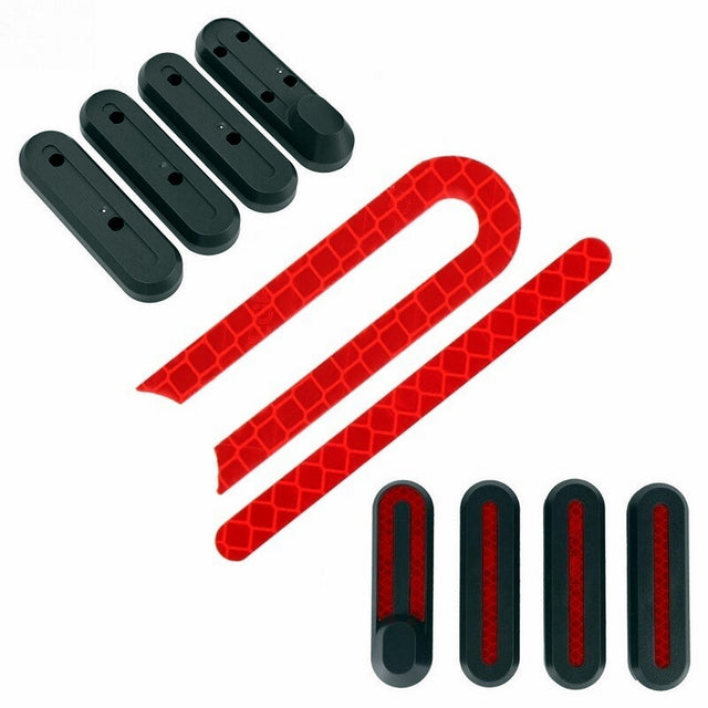 Stickers cache axe de roue rouge pour Xiaomi M365 et M365 Pro