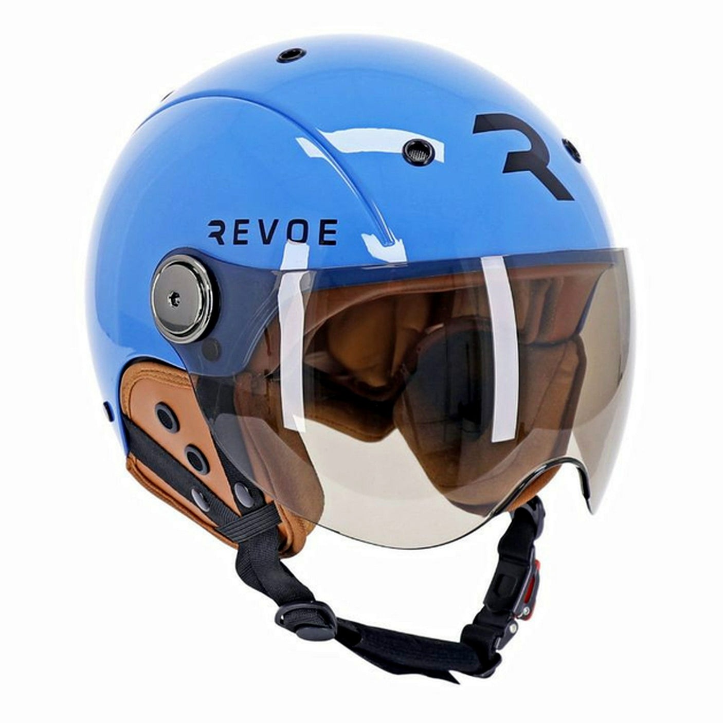 Visiere casque JET Revo Bleu